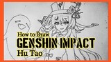 How To Draw Hu Tao Genshin Impact