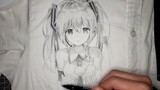 [Vẽ trên áo đồng phục] Hatsune Miku