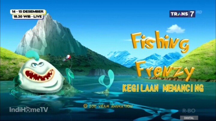 TRANS7 HD • Oggy And The Cockroaches • Musim 7 Fishing Frenzy • Episode Bahasa Indonesia