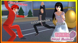 Sakura Pesulap Merah vs Gus Samsudin & Tarashi Berebut Telur Emas Sakura School Simulator