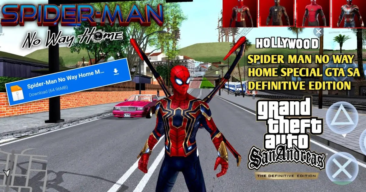 How To Install Spider Man No Way Home Gta Sa Definitive Edition Android  Download Link - Bilibili