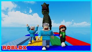 Parkour Obby Tapi Di Kejar Dinosaurus & T-Rex! - Roblox Indonesia