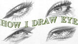 【Drawing process】A simple drawing of eyes for beginners with me