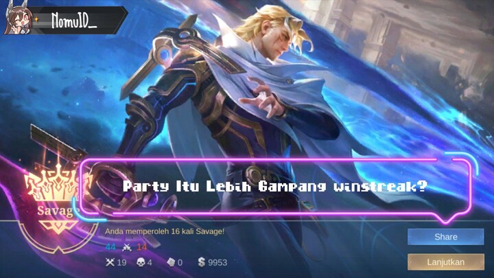 Main Party lebih Cepet baik rank?