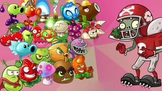 Semua tanaman maksimal melawan 8 zombie all-star - tantangan PvZ 2