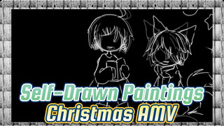 Black Christmas | Self-Drawn Paintings/Christmas