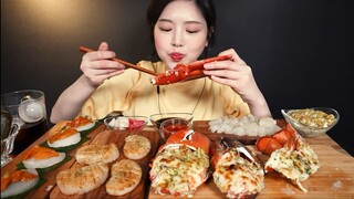 Mukbang Tôm hùm nướng bơ #mukbang #mukbangASMR