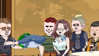 Sanjin's road to wealth, Sanjin meets his college classmates, the river and sea feast begins, seemin