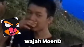 Wajah @MoenD tanpa masker