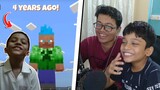 REACTING TO MY OLD MINECRAFT VIDEOS! (very funny)
