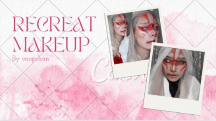 RECREAT MAKEUP SAMBIL LIVE STREAMING 😍 #makeup #anime #cosplay