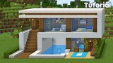 Minecraft Tutorial: How to Build a Modern Underground House - Easy #13