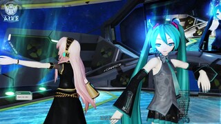 PHANTASY STAR ONLINE 2 Hatsune Miku and Luka Stage peforment