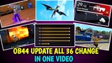 ALL 36 CHANGE AFTER OB44 UPDATE FULL DETAILS || ob44 update free fire || ob44 advance server !!!