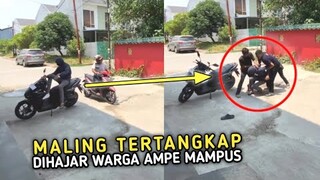 CURANMOR APES !! Maling Motor Tertangkap Basah DiHamtam Bertubi-tubi