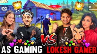 I Challenge Lokesh Gamer And His Girlfriend For 2 Vs 2 Best Clash Squad Match ❤️😍- Garena Free Fire