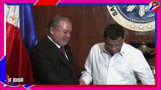 President Duterte in Courtesy Call of Sultan Ibrahim Ibni AlmarhumSultan Iskandar of Johor