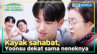 [IND/ENG] Nenek Yoonsu pamer cucunya masuk TV nasional! | Fun-Staurant | KBS WORLD TV 240722