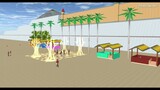 Simple Cottage At The Beach | Tutorial (Sakura School Simulator)