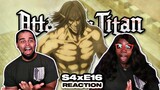 Battle At Paradis Begins NOW!! - Attack On Titan Season 4 Episode 16 Reaction "Above and Below"