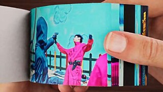 Hey guys my brother made a new squidgame honeycomb flip book and he also post it in yotube.