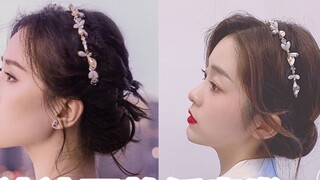 The same low bun as Liu Shishi｜Elegant and sweet laurel goddess braid｜Must-have dating hairstyle in 