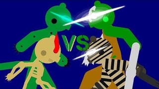 Dinopiggy and Skelly team up to fight Zompiggy and Kamosi (Battle of Claws and Bones) - Piggy