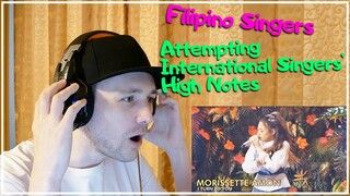 Filipino Singers Attempting International Singers' High Notes REACTION