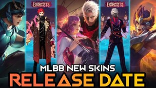 NEW SKINS RELEASE DATE - SAINT SEIYA BUYABLE SKIN - NEW EXORCISTS SKIN | Mobile Legends #whatsnext