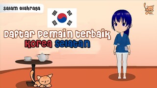 Daftar pemain terbaik Korea selatan