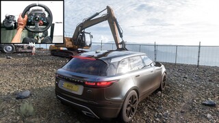 Off-Roading 2018 Range Rover Velar | Forza Horizon 5 | Steering Wheel gameplay