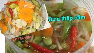 DƯA MÓN CHUA CAY- Món ngon ngày tết, Cách làm đơn giản, siêu ngon giòn rụm/ Pickle.