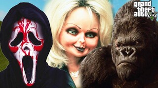 GTA 5 Mod - Khỉ Khổng Lồ Cùng Ma Nhọ Và Vợ Chucky Cứu Biệt Đội Sát Nhân | Big Bang