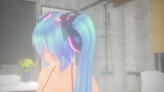 【MMD Dance】Miku's hot bathroom dance "え? あぁ, そう."