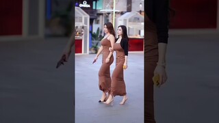 chinese girls street fashion #shortsvideo