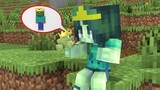 Monster School : Baby Zombie Turns Into A Frog - Minecraft Animation