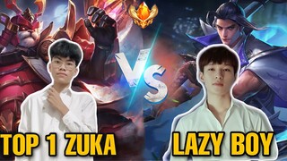 TOP 1 ZUKA VS LAZYBOY - MÀN TRÌNH DIỄN KĨ NĂNG ZUKA KHÔNG ĐIỂM TRỪ CỦA ZUKANOPRO Ở RANK CAO THỦ 80*