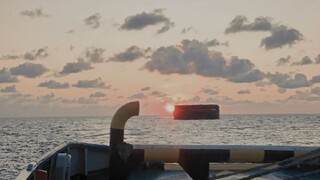 sunset laut jawa