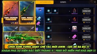 Free Fire| Chơi sớm vòng quay chế tác AWM kì nhông dễ ra đá lắm - Súng rẻ lại mạnh? Sự kiện tháng 9