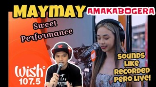 Maymay Entrata  - Amakabogera | LIVE on Wish 107.5 Bus | REACTION