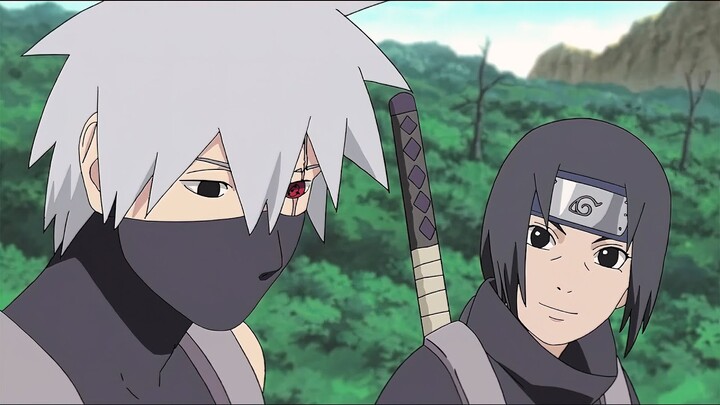 Kakashi teaches Itachi how to work in the ANBU, Itachi is interested in Kakashi's Sharingan, [1080p]