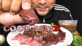 ASMR:ซอยจุ๊ ก้อยวัว(EATING SOUNDS)|COCO SAMUI ASMR #กินโชว์ซอยจุ๊ก้อยวัว