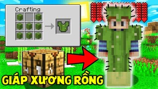 THỬ THÁCH SINH TỒN TRONG THẾ GIỚI TOÀN LÀ GIÁP TRONG MINECRAFT #6 *GIÁP XƯƠNG RỒNG GAI NHỌN*