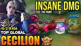 CECILION BEST BUILD 2022 | TOP GLOBAL CECILION GAMEPLAY | MOBILE LEGENDS✓
