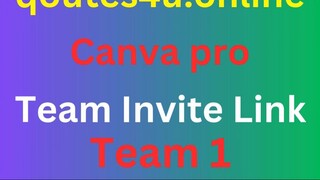 canva pro team invite link edutechack free