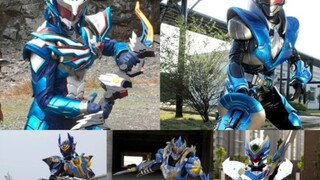 Check out the blue armor characters in the Armor Hero series