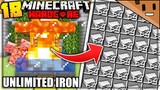 UNLIMITED IRON in Minecraft Hardcore! (#18)