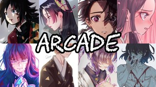 "Demon Slayer" Characters Singing 'Arcade'