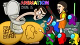 어몽어스 VS Skibidi Toilet & Squid Game | Funny Among Us Animation