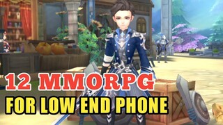 Top 12 LOW SIZE MMORPG | Great MMORPG to play on Android & iOS / #part1